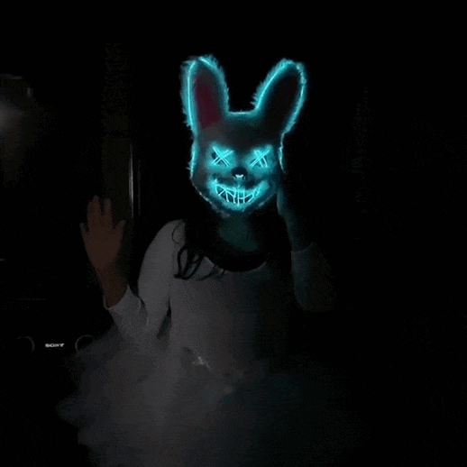 Máscaras Led Purga Conejo y Oso